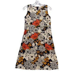 Apsara Floral Print Sleeveless‎ Dress - Women's Medium, Pockets, Cotton